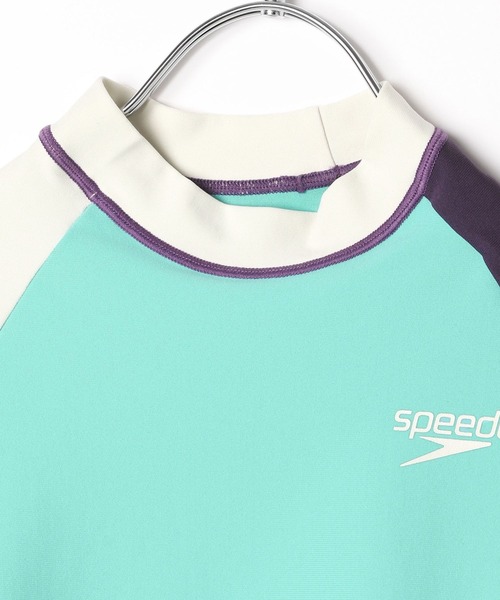 Speedo（スピード）の「[UVカット機能付き]【Speedo】セパレート水着（KIDS）（水着・キッズ・ブルー/グリーン/ブラウン・120cm/110cm/100cm）」の7枚目の写真