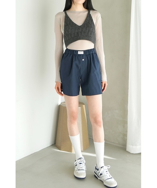 ENCIRCLE（エンサークル）の「【ENCIRCLE/エンサークル】en boxers/エンボクサー（その他パンツ・レディース・ネイビー・2/1）」の2枚目の写真