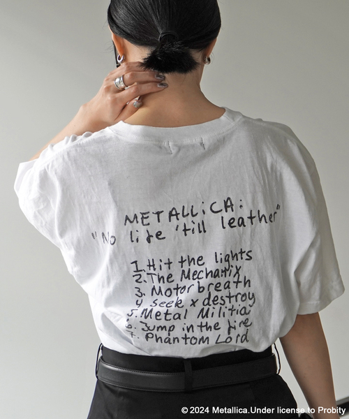 GOOD ROCK SPEED（グッドロックスピード）の「【GOOD ROCK SPEED / グッドロックスピード】METALLICA cassette tape（Tシャツ/カットソー・レディース・ホワイト・FREE）」の2枚目の写真