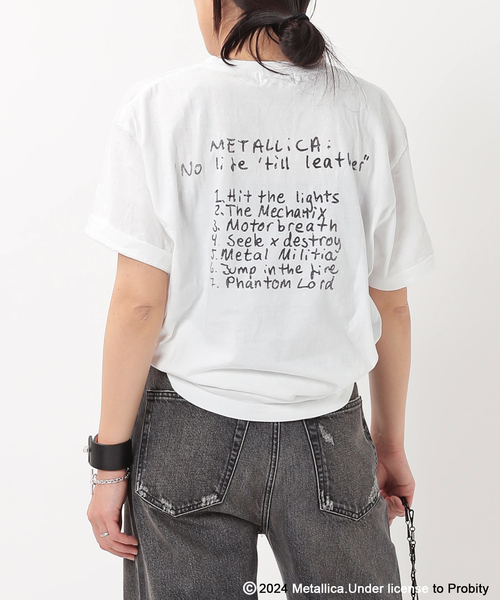 GOOD ROCK SPEED（グッドロックスピード）の「【GOOD ROCK SPEED / グッドロックスピード】METALLICA cassette tape（Tシャツ/カットソー・レディース・ホワイト・FREE）」の8枚目の写真