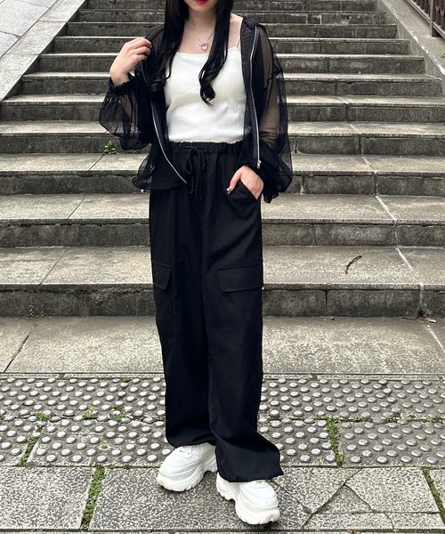 驚きの値段 セール】ドロスト付きカーゴパンツ【低身長さん向けSサイズ展開 パンツ