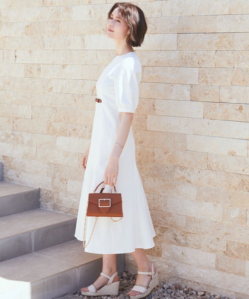 HALUHIROINE（ハルヒロイン）の「キーネックフレアワンピース