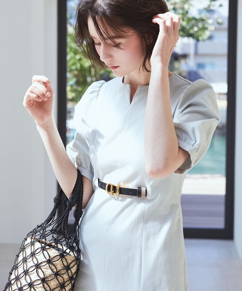 HALUHIROINE（ハルヒロイン）の「キーネックフレアワンピース