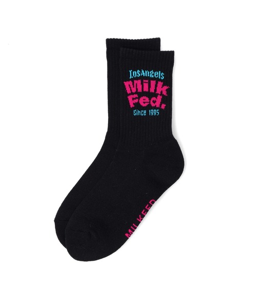 MILKFED.(ミルクフェド)の「ARCH LOGO SOCKS(ソックス/靴下・レディース・ベージュ/ホワイト/ブラック・ONE SIZE)」の6枚目の写真