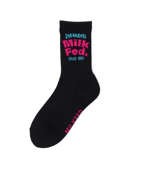 MILKFED.(ミルクフェド)の「ARCH LOGO SOCKS(ソックス/靴下・レディース・ベージュ/ホワイト/ブラック・ONE SIZE)」の7枚目の写真