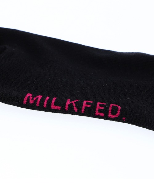 MILKFED.(ミルクフェド)の「ARCH LOGO SOCKS(ソックス/靴下・レディース・ベージュ/ホワイト/ブラック・ONE SIZE)」の10枚目の写真