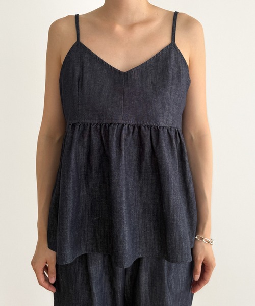 CANAL JEAN(キャナルジーン)の「El mar NON FADEデニムキャミ(キャミソール・レディース・ブラック/インディゴブルー・ONE SIZE)」の15枚目の写真