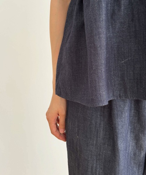 CANAL JEAN(キャナルジーン)の「El mar NON FADEデニムキャミ(キャミソール・レディース・ブラック/インディゴブルー・ONE SIZE)」の19枚目の写真