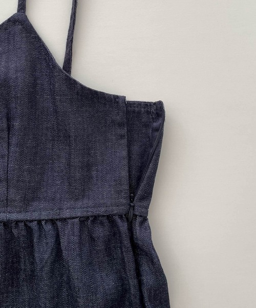 CANAL JEAN(キャナルジーン)の「El mar NON FADEデニムキャミ(キャミソール・レディース・ブラック/インディゴブルー・ONE SIZE)」の20枚目の写真