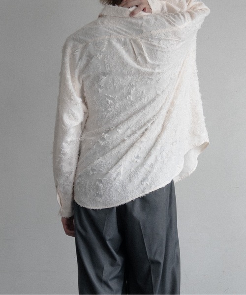 CASPER JOHN(キャスパージョン)の「Various loose shirts -flower fringe-/バリアスルーズシャツ -フラワーフリンジ-(シャツ/ブラウス・メンズ・カーキ/ブラック/アイボリー・LARGE/MEDIUM/SMALL/X-SMALL)」の16枚目の写真