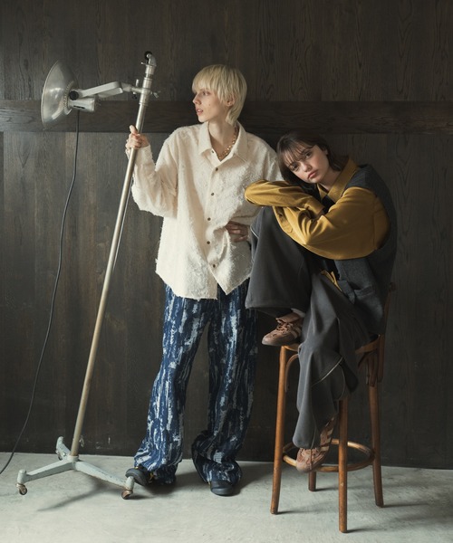 CASPER JOHN(キャスパージョン)の「Various loose shirts -flower fringe-/バリアスルーズシャツ -フラワーフリンジ-(シャツ/ブラウス・メンズ・カーキ/ブラック/アイボリー・LARGE/MEDIUM/SMALL/X-SMALL)」の18枚目の写真