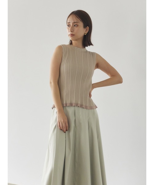 STRATA(エストラータ)の「バックスリットニット【低身長・小柄女性】(ニット/セーター・レディース・ベージュ/ブラウン・ONE SIZE)」の11枚目の写真