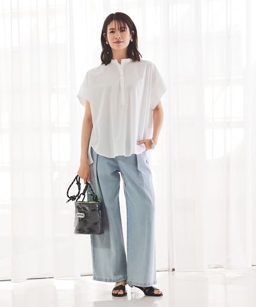 abahouse mavie（アバハウスマヴィ）の「【OUTDOOR】 Tyvek x PVC Bucket（ショルダーバッグ・レディース・ブラック/グレー・フリー）」の10枚目の写真