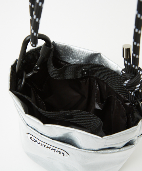 abahouse mavie（アバハウスマヴィ）の「【OUTDOOR】 Tyvek x PVC Bucket（ショルダーバッグ・レディース・ブラック/グレー・フリー）」の20枚目の写真