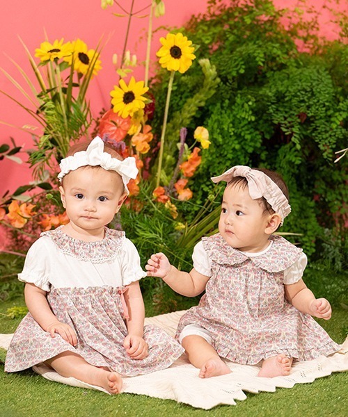 【セール】Strawberry Feastエプロンつきショートオール【日本製】(ロンパース)|sense of wonder(センスオブワンダー) 【セール】Strawberry Feastエプロンつきショートオール【日本製】(ロンパース)|sense of wonder(センスオブワンダー)