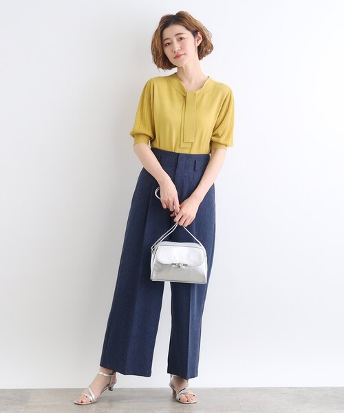grove（グローブ）の「◆【人間工学】フラップバーヒネリ2層ショルダー（ショルダーバッグ・レディース・アイボリー/シルバー/ブラック/ライトグレー・00）」の9枚目の写真
