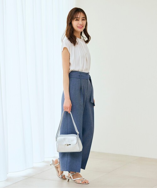 grove（グローブ）の「◆【人間工学】フラップバーヒネリ2層ショルダー（ショルダーバッグ・レディース・アイボリー/シルバー/ブラック/ライトグレー・00）」の10枚目の写真