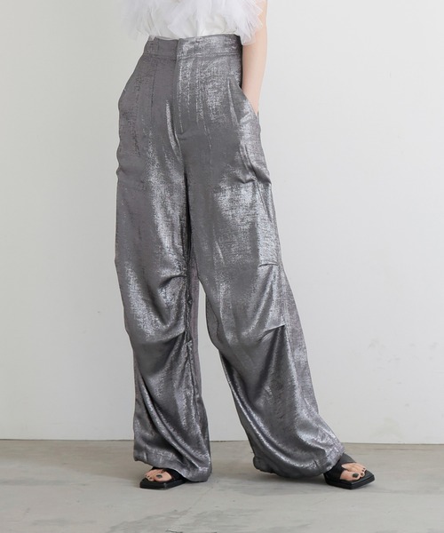 LIAN（リアン）の「メタリックカーゴパンツ（カーゴパンツ・レディース・ブラック/オフホワイト/チャコールグレー・FREE）」の21枚目の写真