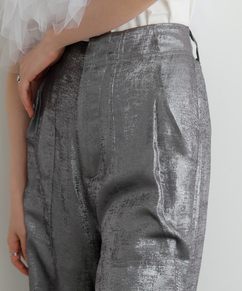 LIAN（リアン）の「メタリックカーゴパンツ（カーゴパンツ・レディース・ブラック/オフホワイト/チャコールグレー・FREE）」の22枚目の写真