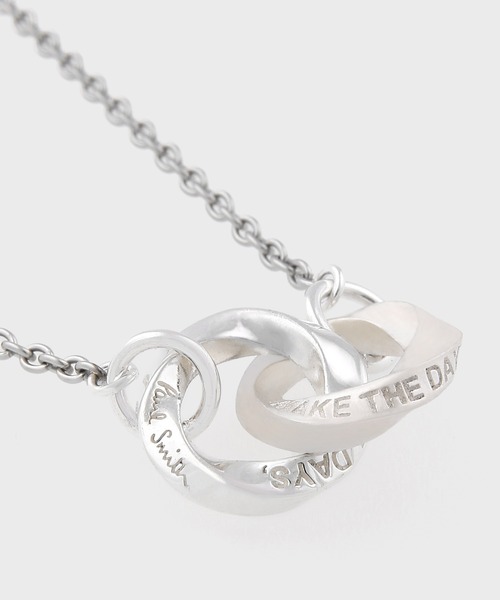 Paul Smith（ポールスミス）の「"Quote" ダブルリング ネックレス【240933 210】（ネックレス・メンズ・シルバー・FREE）」の6枚目の写真