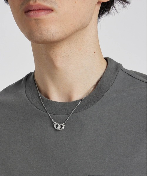 Paul Smith（ポールスミス）の「"Quote" ダブルリング ネックレス【240933 210】（ネックレス・メンズ・シルバー・FREE）」の3枚目の写真