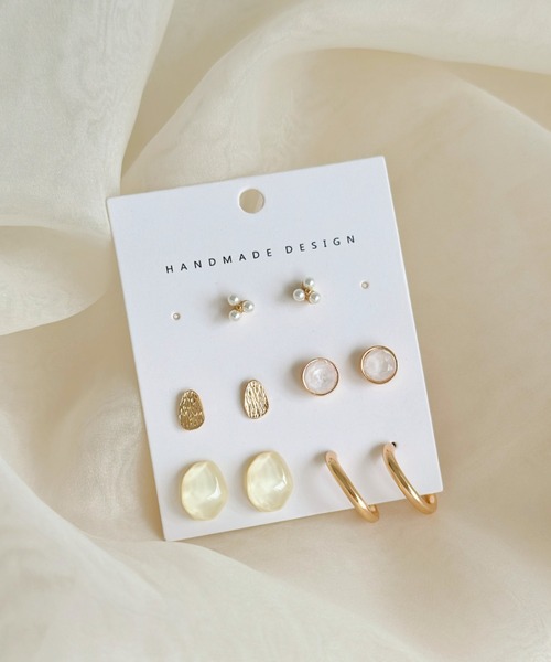 sowang（ソワン）の「【5set】ピアスアソートセット-pierce Assorted set-（ピアス（両耳用）・レディース・シルバー/ゴールド・FREE）」の9枚目の写真