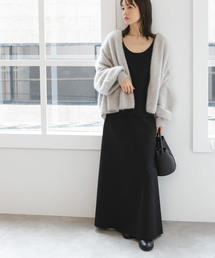 Noble | ウールMIXツイルレイヤードワンピース(ワンピース)