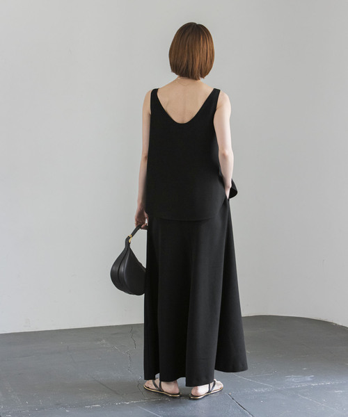 Noble（ノーブル）の「ウールMIXツイルレイヤードワンピース（ワンピース・レディース・ブラック/ブラウン・36/38）」の20枚目の写真