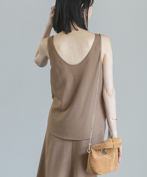 Noble（ノーブル）の「ウールMIXツイルレイヤードワンピース（ワンピース・レディース・ブラック/ブラウン・36/38）」の15枚目の写真