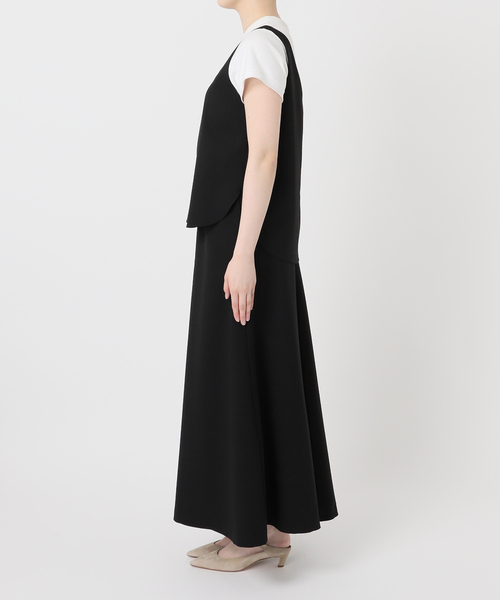 Noble（ノーブル）の「ウールMIXツイルレイヤードワンピース（ワンピース・レディース・ブラック/ブラウン・36/38）」の12枚目の写真