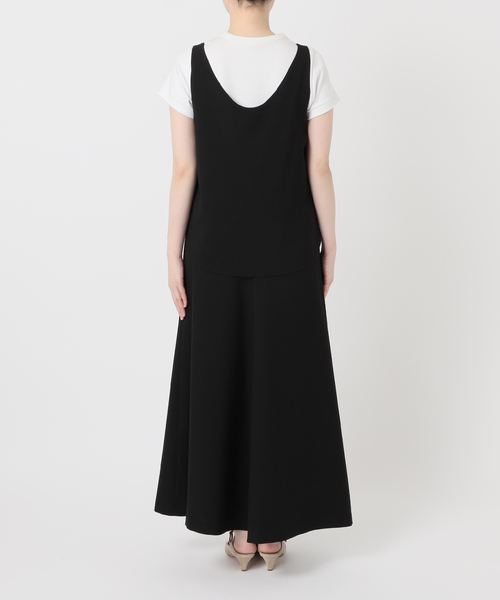 Noble（ノーブル）の「ウールMIXツイルレイヤードワンピース（ワンピース・レディース・ブラック/ブラウン・36/38）」の11枚目の写真