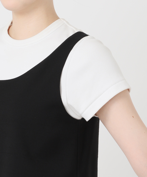 Noble（ノーブル）の「ウールMIXツイルレイヤードワンピース（ワンピース・レディース・ブラック/ブラウン・36/38）」の8枚目の写真