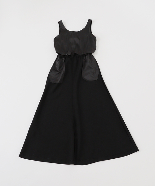 Noble（ノーブル）の「ウールMIXツイルレイヤードワンピース（ワンピース・レディース・ブラック/ブラウン・36/38）」の4枚目の写真