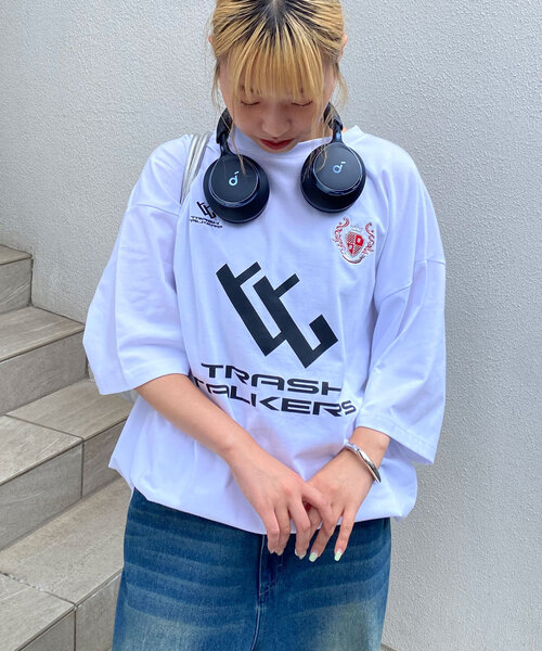 CIAOPANIC(チャオパニック)の「【ユニセックス】スーパーBIGゲームTEE(Tシャツ/カットソー・レディース・ブラック/ネイビー/レッド/ホワイト・FREE)」の14枚目の写真