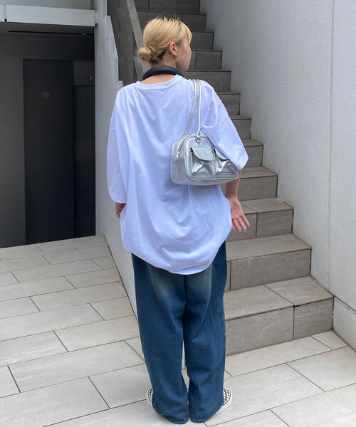 CIAOPANIC(チャオパニック)の「【ユニセックス】スーパーBIGゲームTEE(Tシャツ/カットソー・レディース・ブラック/ネイビー/レッド/ホワイト・FREE)」の17枚目の写真