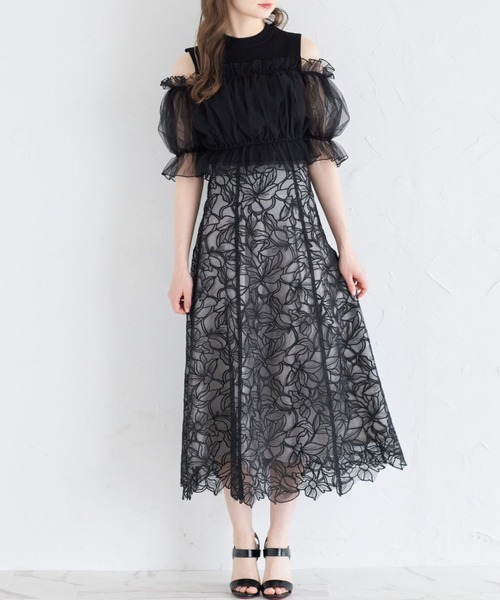 tocco closet（トッコ クローゼット）の「フラワーレース刺繍