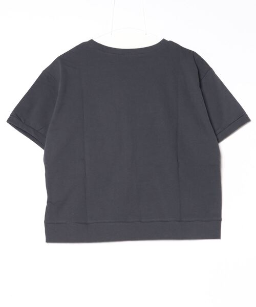 Quelle Chance(ケルシャンス)の「Quelle chance ビッグポケットプルオーバー(Tシャツ/カットソー・レディース・オフホワイト/ライトグリーン/チャコールグレー・M)」の4枚目の写真