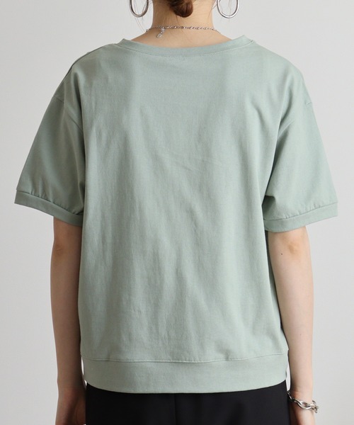 Quelle Chance(ケルシャンス)の「Quelle chance ビッグポケットプルオーバー(Tシャツ/カットソー・レディース・オフホワイト/ライトグリーン/チャコールグレー・M)」の19枚目の写真