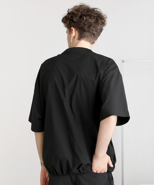 EPIC(エピック)の「SOLOTEX 撥水 ドローコードテックプルオーバー(Tシャツ/カットソー・メンズ・チャコール/ネイビー/ブラック・S/M/L/XL)」の15枚目の写真