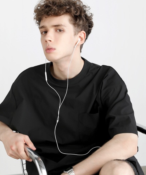 EPIC(エピック)の「SOLOTEX 撥水 ドローコードテックプルオーバー(Tシャツ/カットソー・メンズ・チャコール/ネイビー/ブラック・S/M/L/XL)」の16枚目の写真