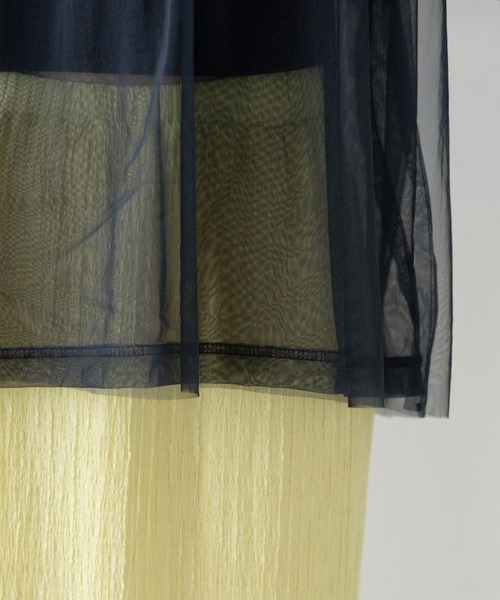 RAGEBLUE（レイジブルー）の「ギャザーレイヤードシアートップス（Tシャツ/カットソー・レディース・ホワイト/ブラック・FREE）」の22枚目の写真