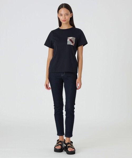 新品BLUE LABEL CRESTBRIDGE ポケットTシャツ 38サイズ BLUE LABEL CRESTBRIDGE ポケットTシャツ 38