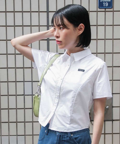 3.3 Field Trip （3.3フィールドトリップ）の「3.3 Field Trip／レースキリカエシャツ（シャツ/ブラウス・レディース・ブルー/ホワイト・FREE）」の2枚目の写真