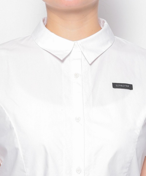 3.3 Field Trip （3.3フィールドトリップ）の「3.3 Field Trip／レースキリカエシャツ（シャツ/ブラウス・レディース・ブルー/ホワイト・FREE）」の9枚目の写真