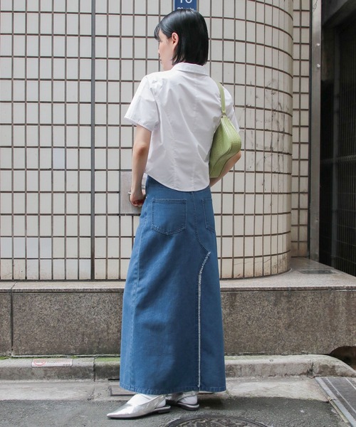 3.3 Field Trip （3.3フィールドトリップ）の「3.3 Field Trip／レースキリカエシャツ（シャツ/ブラウス・レディース・ブルー/ホワイト・FREE）」の21枚目の写真