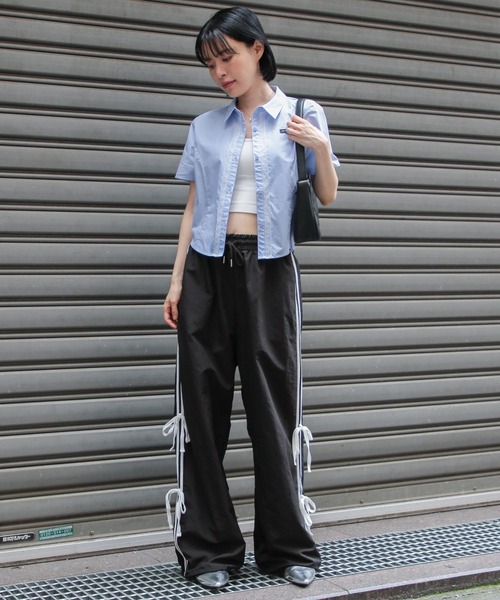 3.3 Field Trip （3.3フィールドトリップ）の「3.3 Field Trip／レースキリカエシャツ（シャツ/ブラウス・レディース・ブルー/ホワイト・FREE）」の18枚目の写真