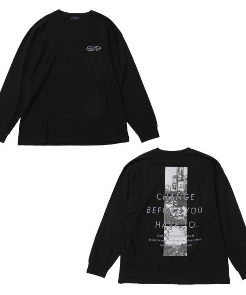 セール】【大人向けサイズあり】スリースクエアバックフォト長袖T