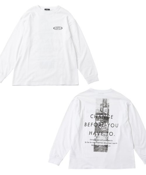 GLAZOS（グラソス）の「【大人向けサイズあり】スリースクエアバックフォト長袖Tシャツ（Tシャツ/カットソー・キッズ・ブラック/ホワイト/ベージュ・140cm/150cm/160cm/170cm）」の4枚目の写真