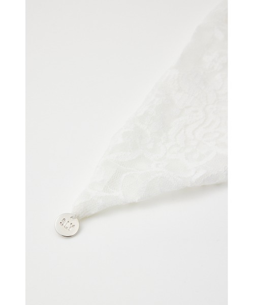 SLY（スライ）の「BIG SCRUNCHIE ビッグ スクランチー（シュシュ・レディース・ブラック/アイボリー・FREE）」の7枚目の写真