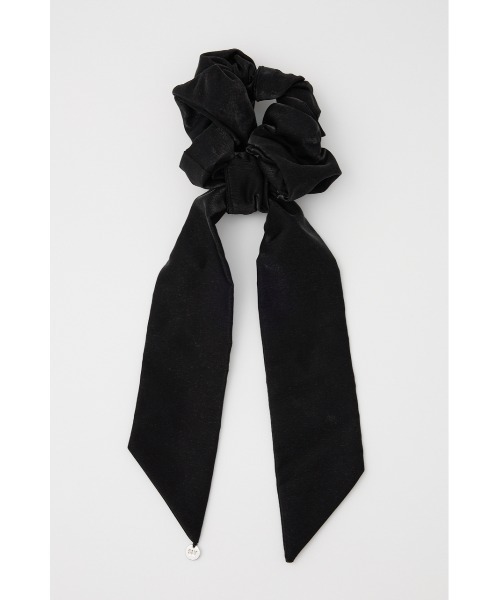 SLY（スライ）の「BIG SCRUNCHIE ビッグ スクランチー（シュシュ・レディース・ブラック/アイボリー・FREE）」の9枚目の写真